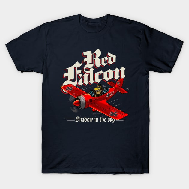Red Falcon T-Shirt by nanobarbero